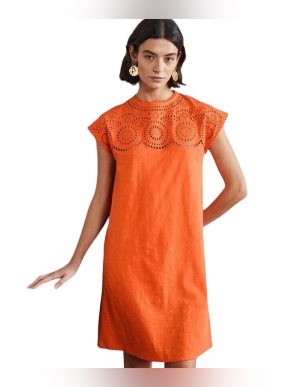 Boden Broderie Anglaise Jersey T shirt Dress